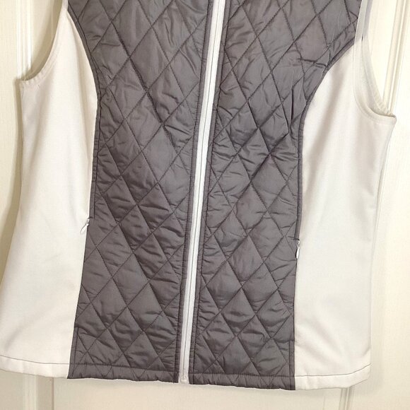 Athletic Works Women's Quilted Puffer Sleeveless Vest Front Full Zip Pockets - Picture 4 of 12